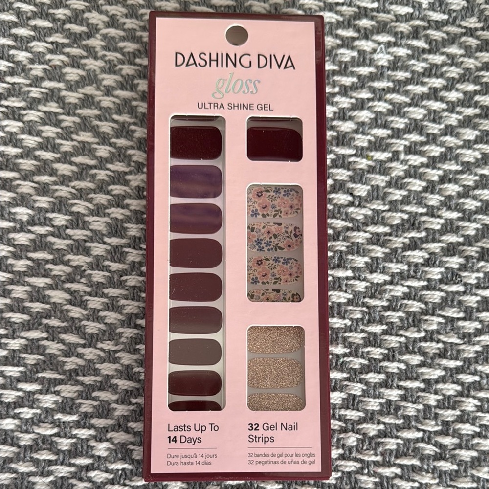 Dashing Diva Gloss Ultra Shine Gel Nail Strips wildflower
